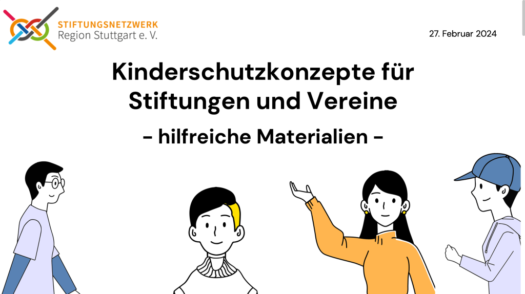 Materialien und Tipps zu Kinderschutzkonzepten